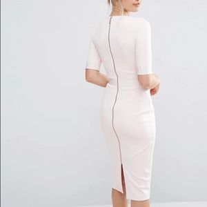 TED BAKER Belted Midi Sheath Dress